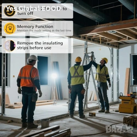 LED прожектор акумулаторен T-SUNUS USB IP65, снимка 4 - Лед осветление - 54631480