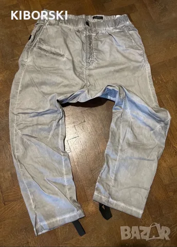 Светлосив карго панталон Pause Jeans / Овърсайз свлечен модел+подарък втори панталон на Pause Jeans 