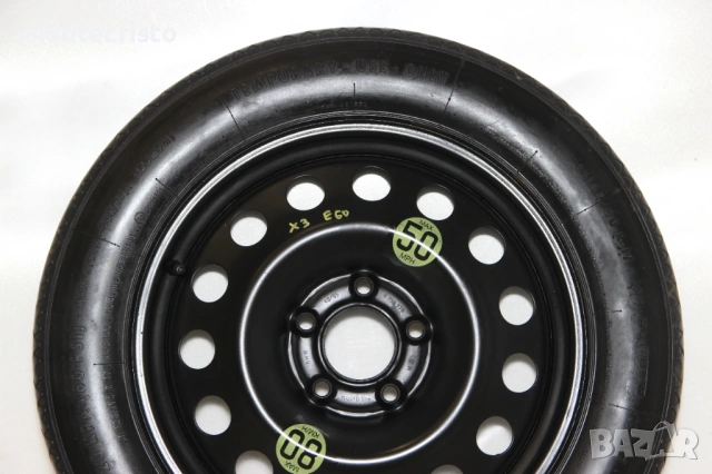 Резерна гума патерица BMW X3 E83 (2003-2010г.) BMW E60 E61 (2003-2010г.) 5x120 / 72.6 / 17 цола, снимка 2 - Гуми и джанти - 54290894