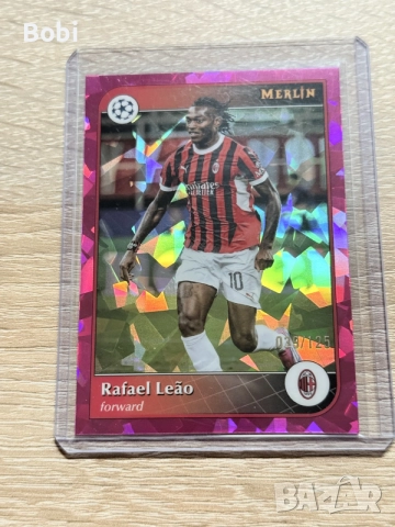  Rafael Leão от серията Topps Merlin UEFA Club Competitions 2024/25.