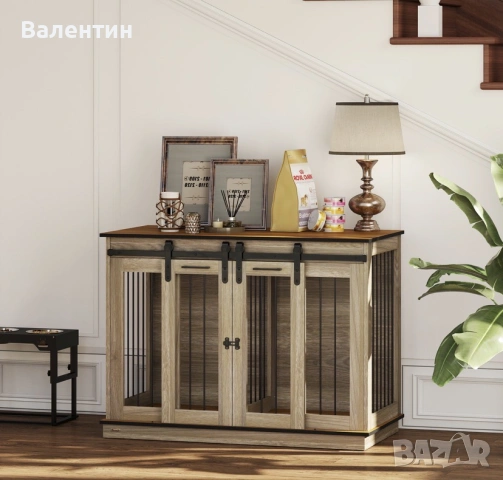 Домашна голяма клетка за куче PawHut, снимка 4 - За кучета - 55206587