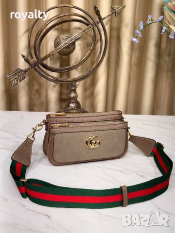 Gucci Нова Дамска Кожена Чанта Гучи Различни Цветове , снимка 3 - Чанти - 55082928