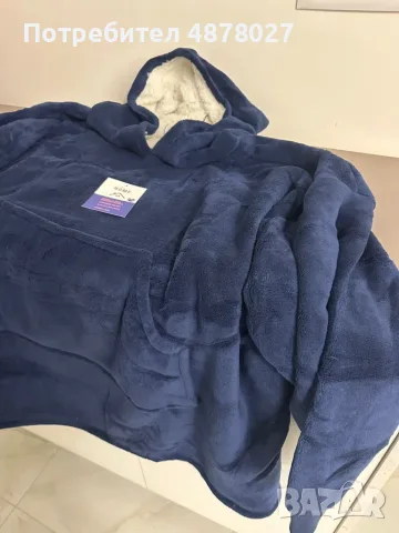 🧣 Дебело зимно одеяло с ръкави и качулка TOP QUALITY HOME SWEET, снимка 11 - Олекотени завивки и одеяла - 55598553