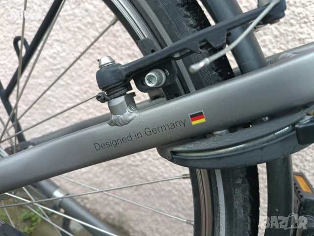 нов 28 цола електрически алуминиев велосипед на 150 км неразличим от нов внос от Германия , снимка 9 - Велосипеди - 53965659