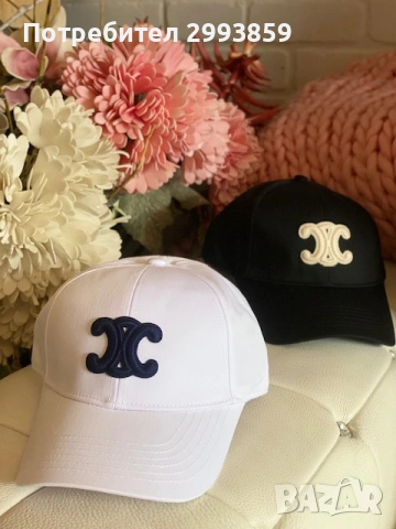 шапка Селин*Celine TRIOMPHE BASEBALL CAP IN COTTON, снимка 8 - Шапки - 54879367
