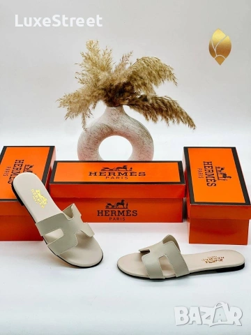 Hermes 🫟Дамски Чехли , снимка 3 - Чехли - 54138936