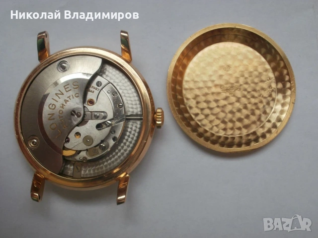 Longines автоматичен 18 к.масивно златен часовник мъжки ръчен, снимка 3 - Мъжки - 55112171