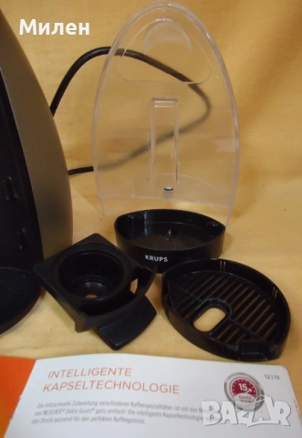 Кафемашина с гаранция 1 година NESCAFÉ® Dolce Gusto Krups Genio.Silver за капсули Долче густо Крупс, снимка 4 - Кафемашини - 54206356