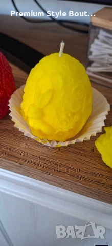 Великденски свещи яйце със зайче, снимка 8 - Декорация за дома - 54004844