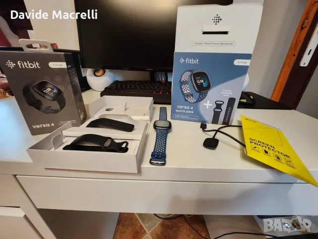 Fitbit Versa 4 с кутия, гаранция и 2 каишки, снимка 3 - Смарт гривни - 55412770