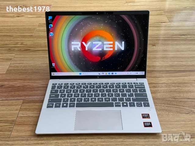 1кг`HP OmniBook 7 AERO 13/Ryzen AI 7 350w/16GB LPDDR5X/512GB NVMe/WUXGA/Гаранция/Батерия 10ч