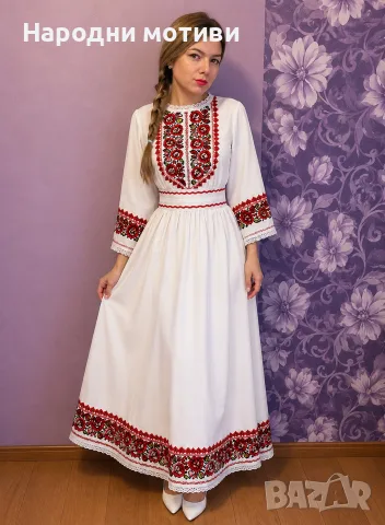 дамски ризи рокли с народни мотиви / с шевице, снимка 4 - Рокли - 55532690