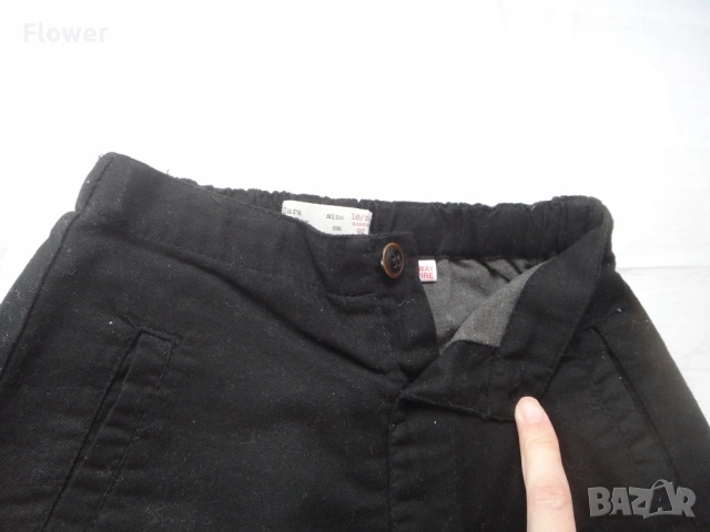 Детски/бебешки черен панталон за момче/момиче Zara, размер 92, за 2 годишно, снимка 4 - Панталони и долнища за бебе - 54618194