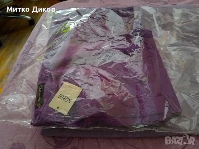 Шал от кашмир нов на Кони 180х73 см и ресни 8.5см, снимка 6 - Шалове - 54602355
