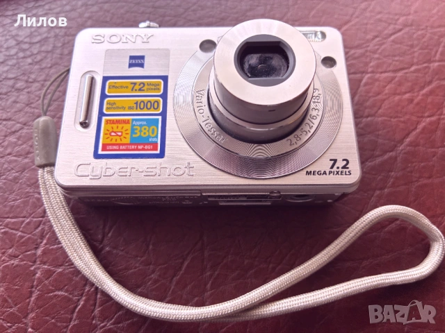 Продавам цифров фoтоапарат sony cyber shot dsc w55, снимка 2 - Фотоапарати - 54654901