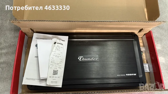 Усилвател (стъпало) за кола thunder tca-4107, снимка 2 - Ресийвъри, усилватели, смесителни пултове - 55395840