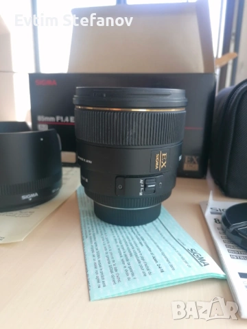 Sigma 85mm f/1.4 EX DG HSM за Nikon F, снимка 3 - Обективи и филтри - 54379331