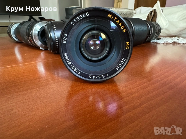 Продавам Обектив Mitakon MC ZOOM 1:3.5/4.5. f=28-80mm в добро състояние , цена-23€, снимка 2 - Обективи и филтри - 55247514