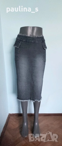 Три броя / Маркова дънкова пола "MNG / Mango", "Camaieu" и "Denim & Co" / XS / M , снимка 16 - Поли - 54792137