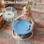 Сензорен въртящ се стол за деца, 360°, до 100 кг, син, снимка 5
