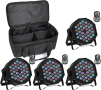 U`King 4PCS RGB Par LED батерии с чанта, безжична 36 LED сценична лампа с дистанционно управление, снимка 1