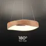 LED Полилей 18W Дизайн Дърво + Бяло Тяло Ф400mm Топло Бяла Светлина, снимка 3