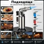 Мини газова горелка с пиезо запалване за запояване барбекю наргиле сладкарска въглени пури мощна, снимка 3
