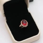 💍 24K Златно Покритие ✨️Дамски Пръстени 💍с Циркон💎 – Зелен, Син, Червен | Лимитирана Серия ⚜️✨️, снимка 8
