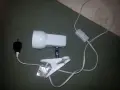 Бяла лампа със щипка - халогена крушка La Member  1xE27 max 60w R63, снимка 10