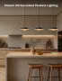 LED висящ полилей с регулируема височина, (приглушено горно и фокусно долно осветление), 12W, 3000K, снимка 4