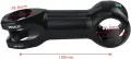 Лапа за велосипед FOMTOR 90 мм, Ø31.8 мм, -10°, CNC алуминий 7075, Черна, снимка 2