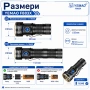 Мощен мини прожектор 3000 лумена USB-C ръчен фенер зареждане за лов риболов къмпинг туризъм палатка, снимка 6