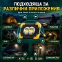 Мощна акумулаторна преносима къмпинг лампа осветление LED фенер за лов риболов палатка туризъм силна, снимка 5