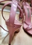 Елегантни розови сандали на ток Zara Basic, снимка 1