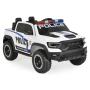 ТОП ЦЕНАНОВО!Акумулаторен джип RAM POLICE WHITE с 12V батерия,EVA гуми,сигнални светлини,дистанно, снимка 1