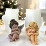 3D Ангел в 4 пози силиконов молд форма калъп фондан гипс смола свещ сапун пита декор, снимка 8