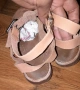 Естествена кожа сандалки ZARA 33 номер, снимка 3