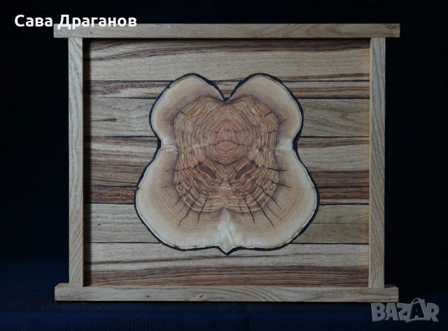Стенна пластика от масивна дървесина "Вътрешна красота", снимка 4 - Пана - 54000272