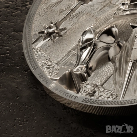 5 oz. 25 долара 2024 Острови Кук - Железния рицар - Изключително Рядка , снимка 5 - Нумизматика и бонистика - 54792332