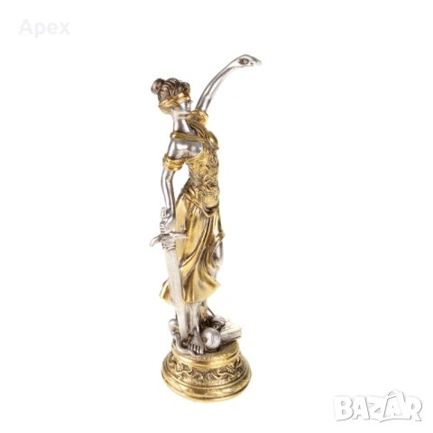 Статуетка на Богинята Темида.Фигура на Богиня на Правосъдието Правото.Подарък за Юрист,Адвокат,Съдия, снимка 6 - Статуетки - 54011998