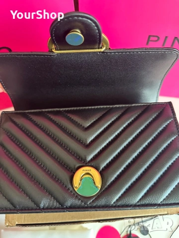 PINKO Small Chevron Love Bag One – оригинална чанта | НОВА, снимка 6 - Чанти - 54048299