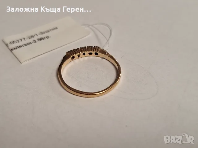 Златен пръстен 2,56гр., снимка 3 - Пръстени - 55527616