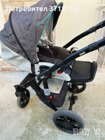 Количка Milu Kids бебешка количка 2в1, снимка 12 - Детски колички - 54660492