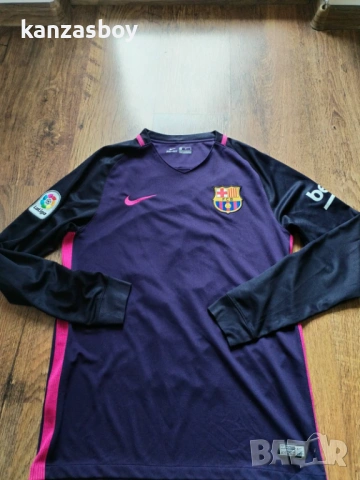 nike Barcelona Away Shirt 2016/17 - мъжка футболна блуза М, снимка 4 - Блузи - 54401864