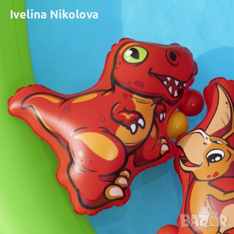 Водна площадка Bestway Jurassic 53160 – Детски мини аквапарк с пързалка и пръскачки, снимка 3 - Надуваеми играчки - 54483610