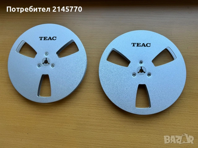Алуминиеви магнетофонни ролки Teac 18см, снимка 2 - Други - 55043407