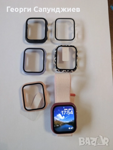 Apple Watch 9 - 41mm - Pink, снимка 3 - Смарт гривни - 55137196