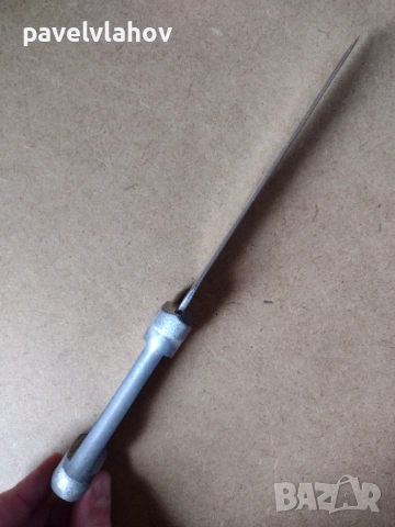 Нож - ловен, производство на “Хан Тервел”, модифициран и за доработка , снимка 3 - Ножове - 53972362