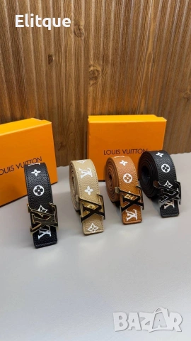 колани от естествена кожа в кутия  Louis Vuitton prada, снимка 3 - Колани - 54637422