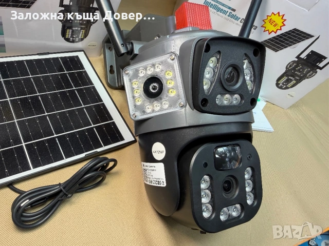 4G Соларна тройна 2026 последен модел Камера LYLU 3x12 mpx Сим карта безжична kamera sim , снимка 5 - IP камери - 54033715